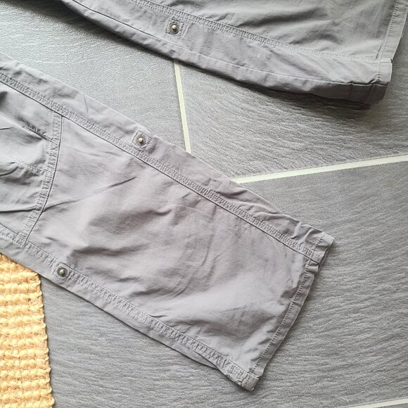 Kuhl Freeflex Gray Cargo Hiking Pants Roll Up Hem Ankle Women's Size 8 Regular - Picture 11 of 16